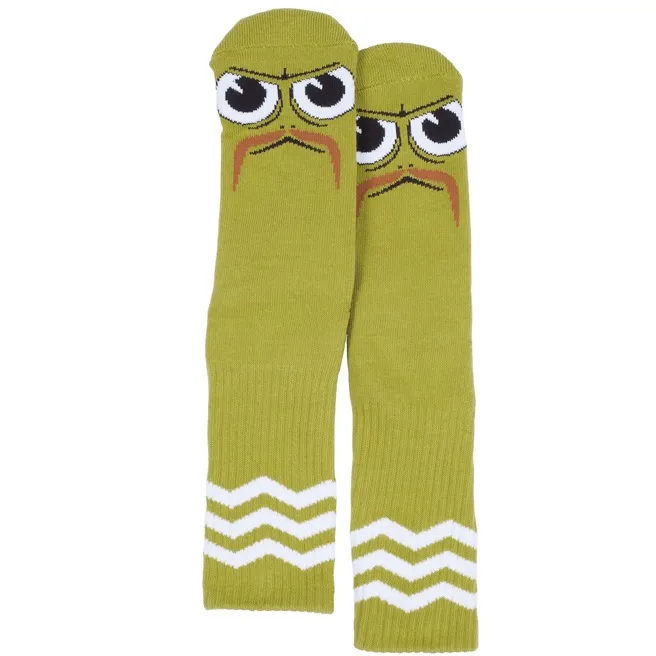 Toy Machine Turtle Boy Stache Green Socks