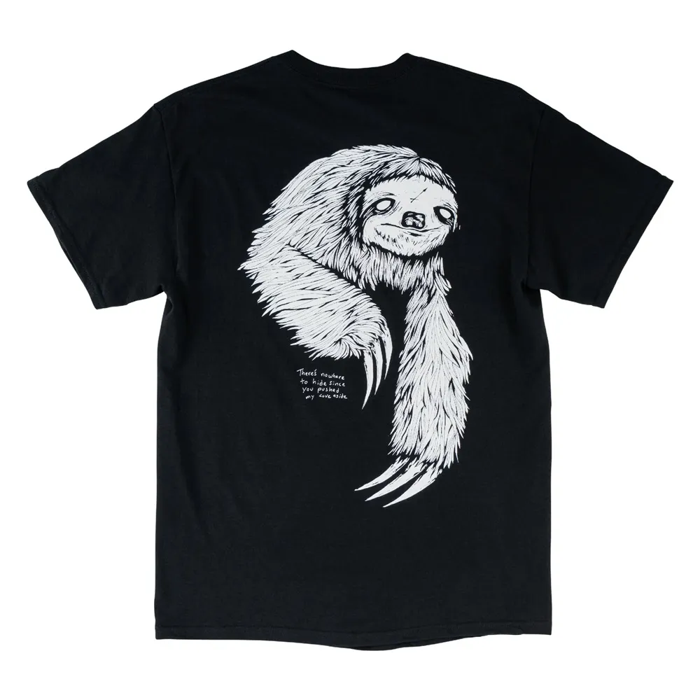 Welcome Skateboards Sloth Black White T-Shirt