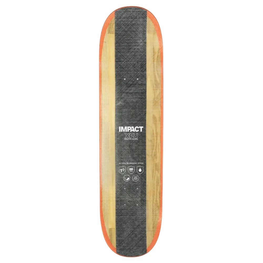 Impact XPU Orange Drip Standard 8.25 Skateboard Deck