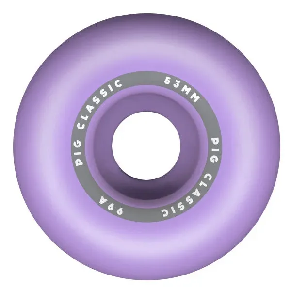 Pig Classic Purple 99A 53mm Skateboard Wheels
