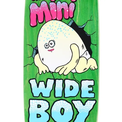 Heroin Mini Wide Boy Green 10.5 Skateboard Deck