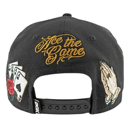DGK Aces Black Snapback Hat