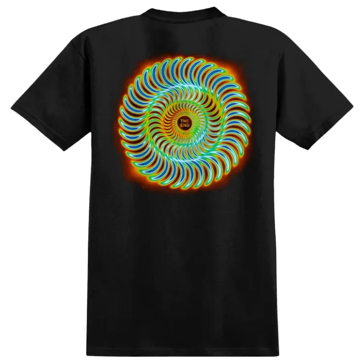 Spitfire Radioactive Classic Swirl Black T-Shirt [Size: S]