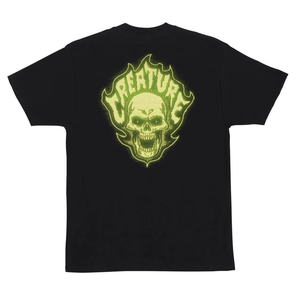 Creature Bonehead Glitch Heavyweight Black T-Shirt