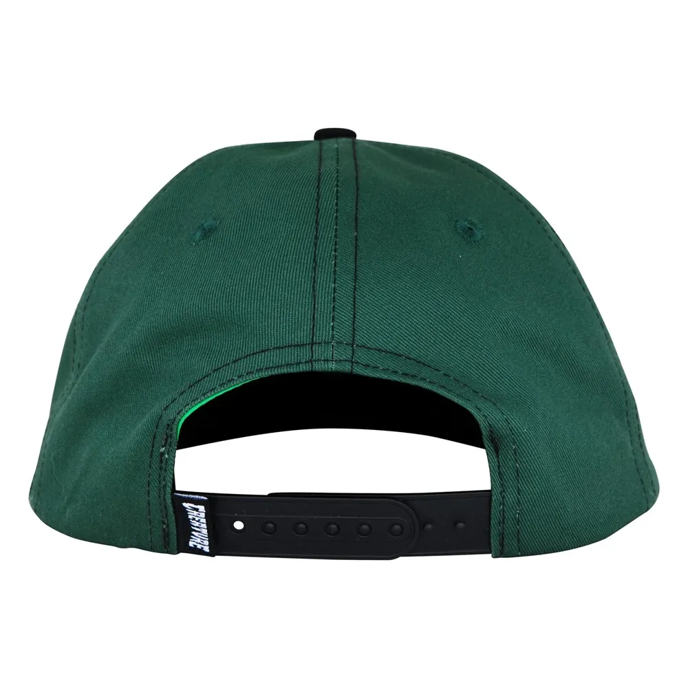 Creature Hesher Flame Green Snapback Hat
