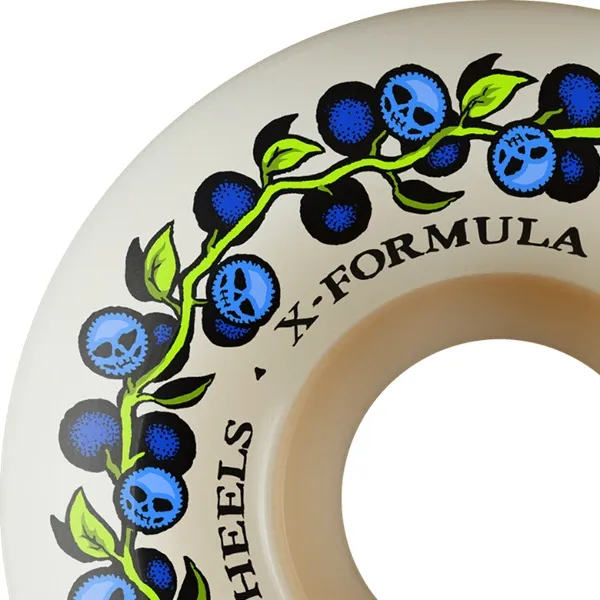 Bones X-Formula Skull Berries Sidecut V5 97A 48mm Skateboard Wheels