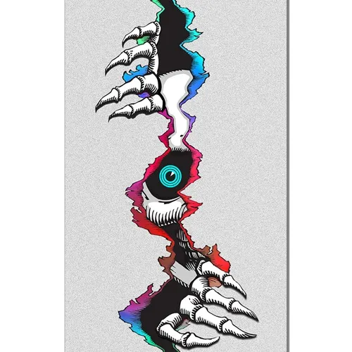 Powell Peralta Ripper Peeker Clear 10.5 x 33 Skateboard Grip Tape Sheet