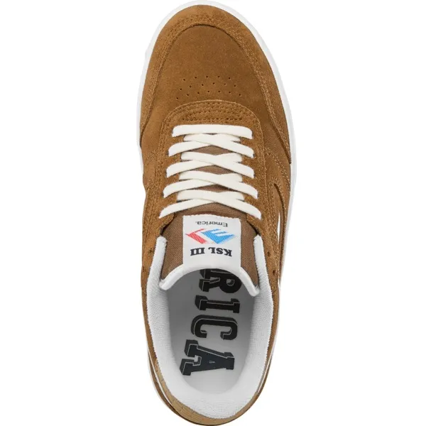 Emerica KSL III Brown Tan Mens Skate Shoes