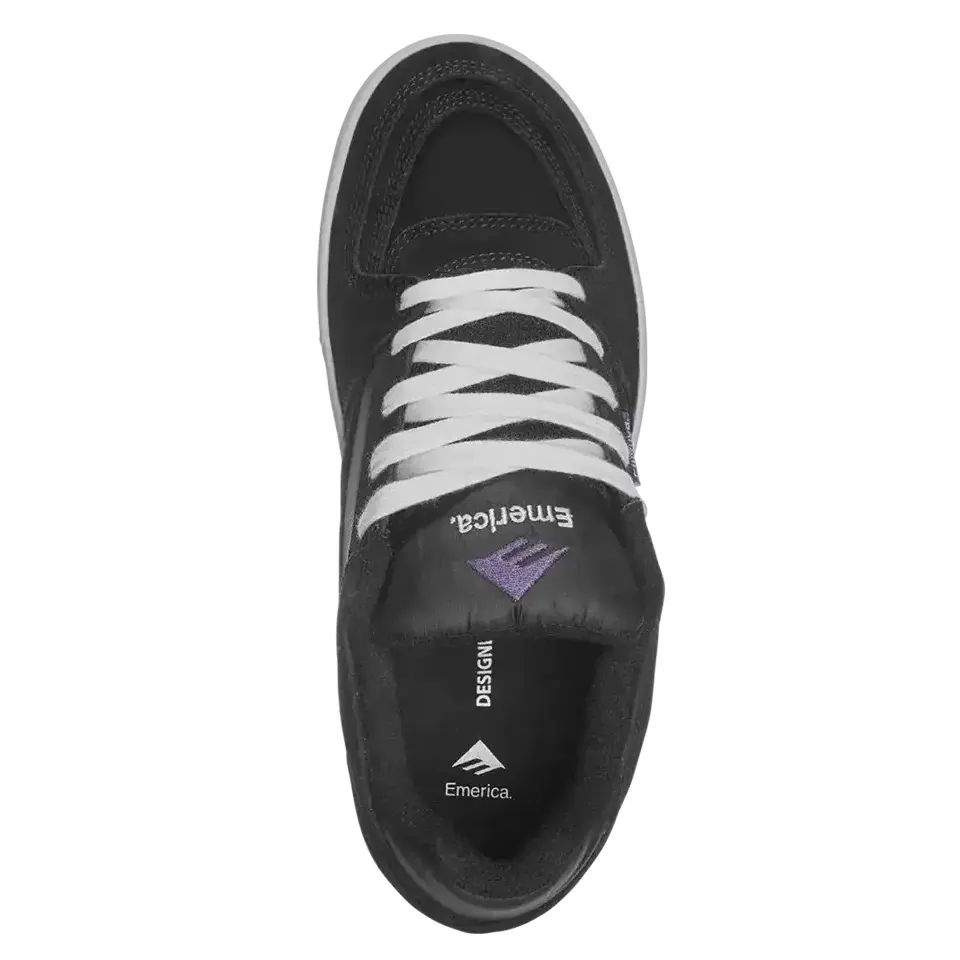 Emerica Mute Black White Gum Mens Skate Shoes