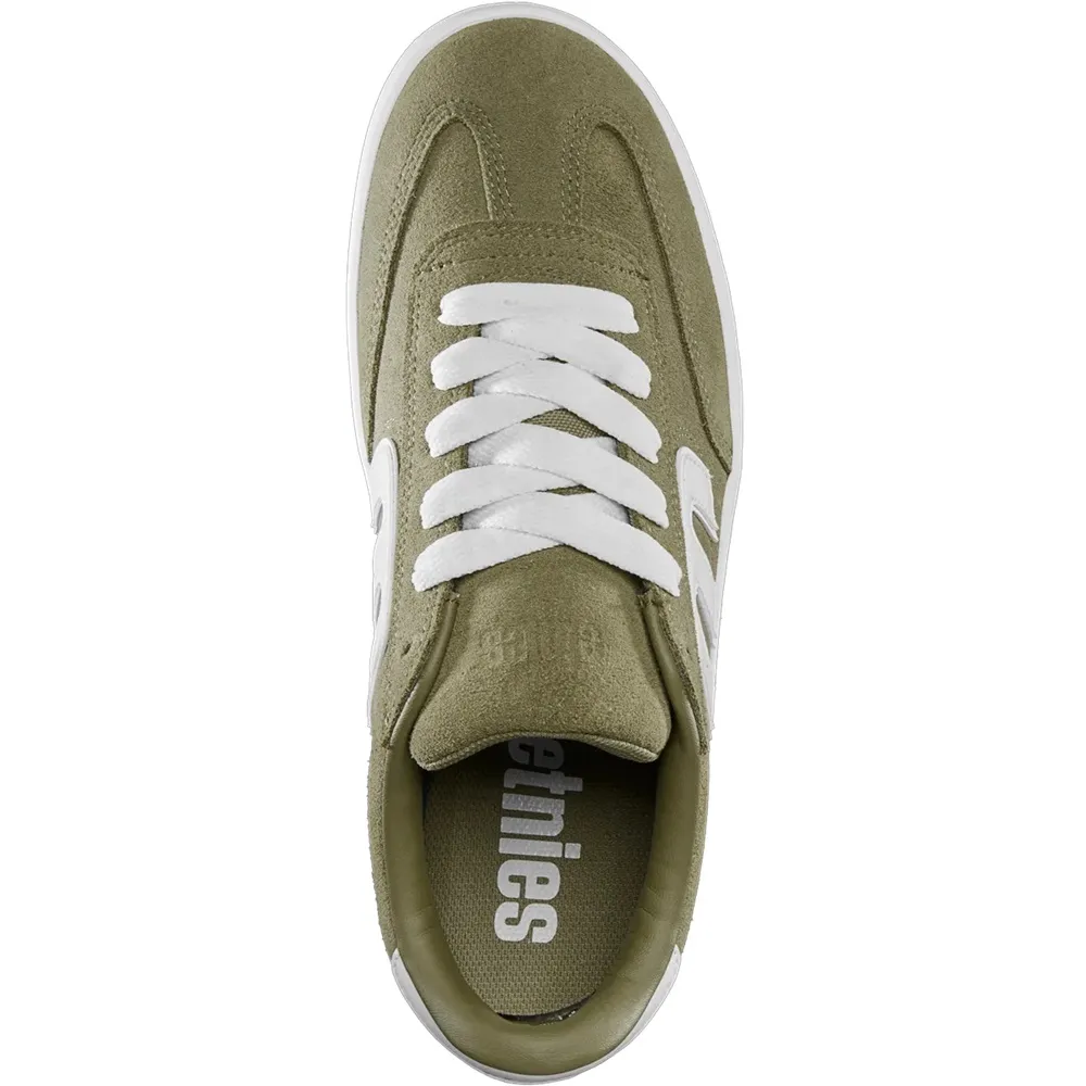 Etnies Locut Olive White Mens Skate Shoes