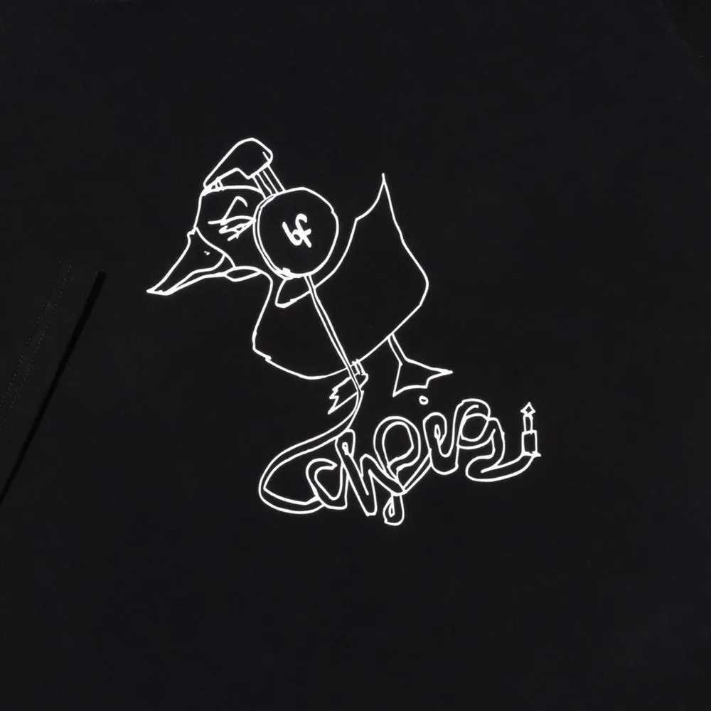 Ichpig Sketchy Duck Black T-Shirt