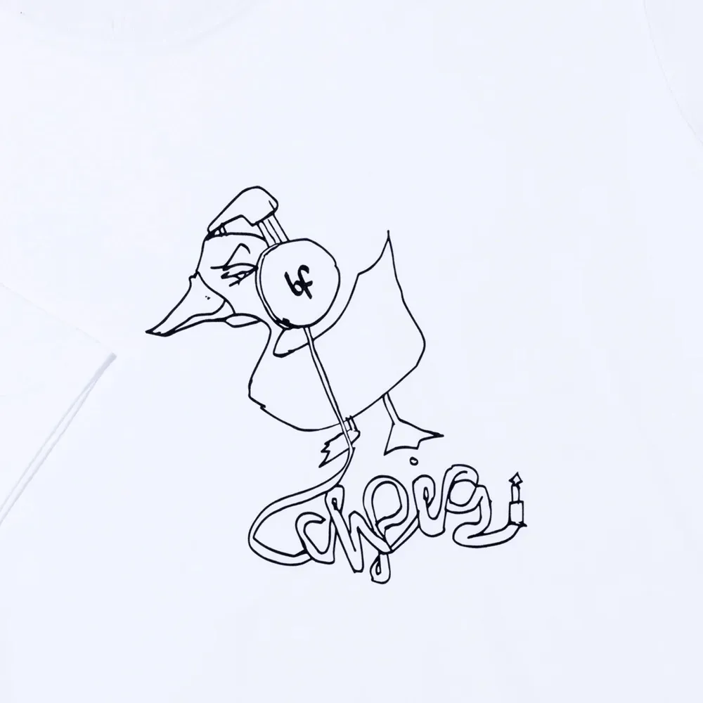 Ichpig Sketchy Duck White T-Shirt