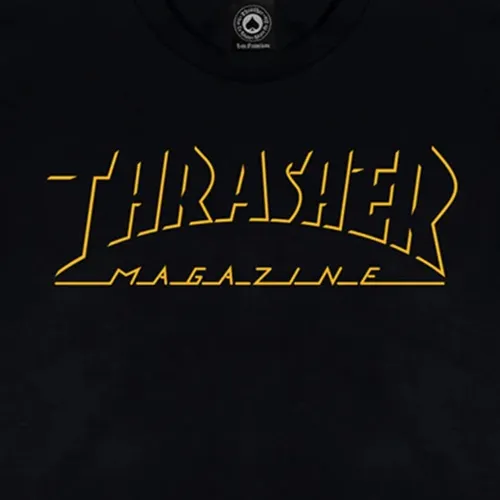 Thrasher Shadow Mag Logo Black T-Shirt