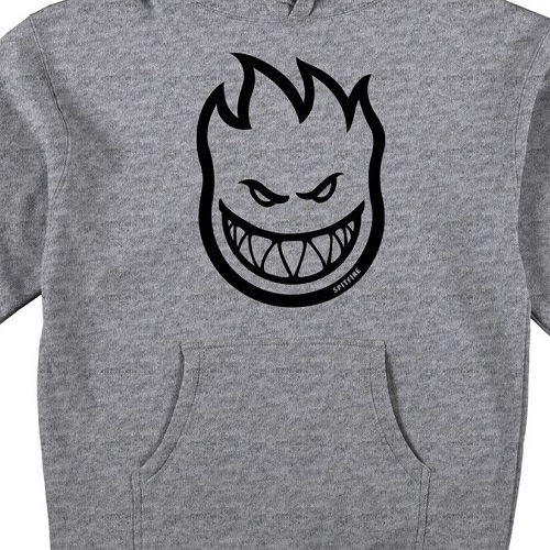 Spitfire Bighead Heather Black Youth Hoodie [Size: S]