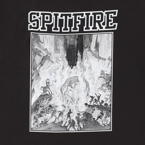 Spitfire Inferno Black White T-Shirt