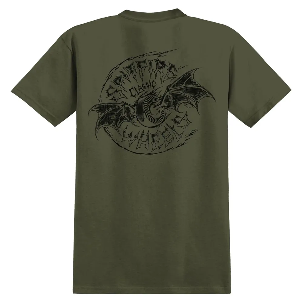 Spitfire Batwing Classic Military Green Black T-Shirt
