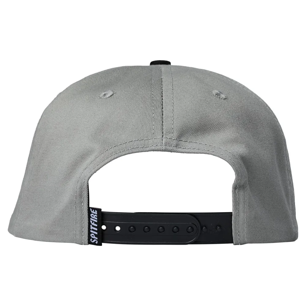 Spitfire Classic 87 Swirl Patch Grey Black Snapback Hat