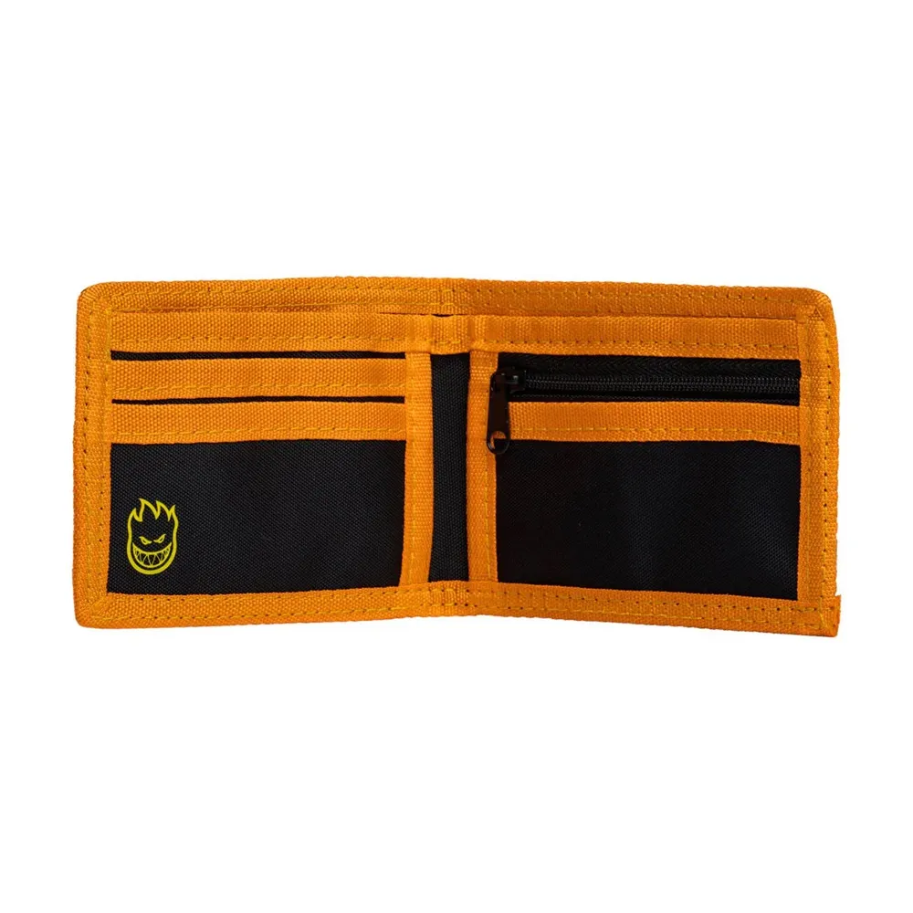 Spitfire Hellfire Black Orange Bifold Wallet