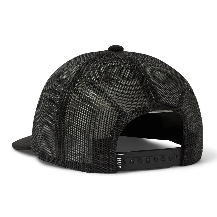 HUF Warped Black Trucker Hat