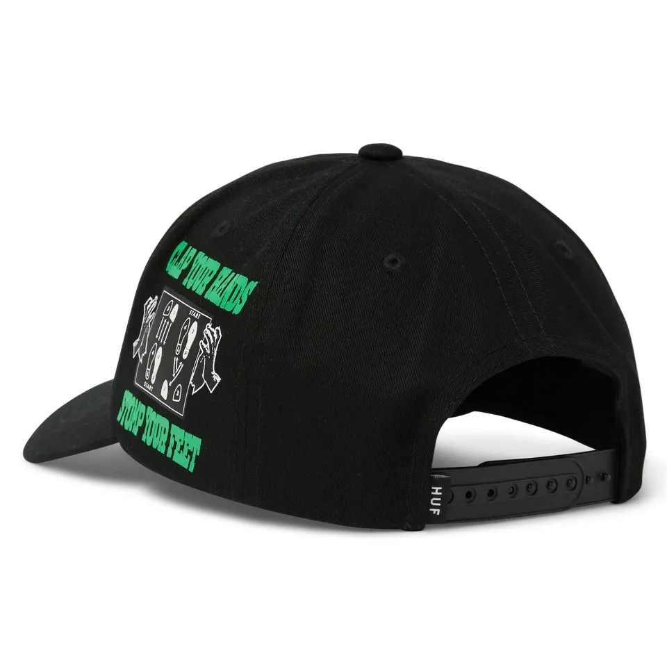 HUF Everybody Get Loose Black Snapback Hat