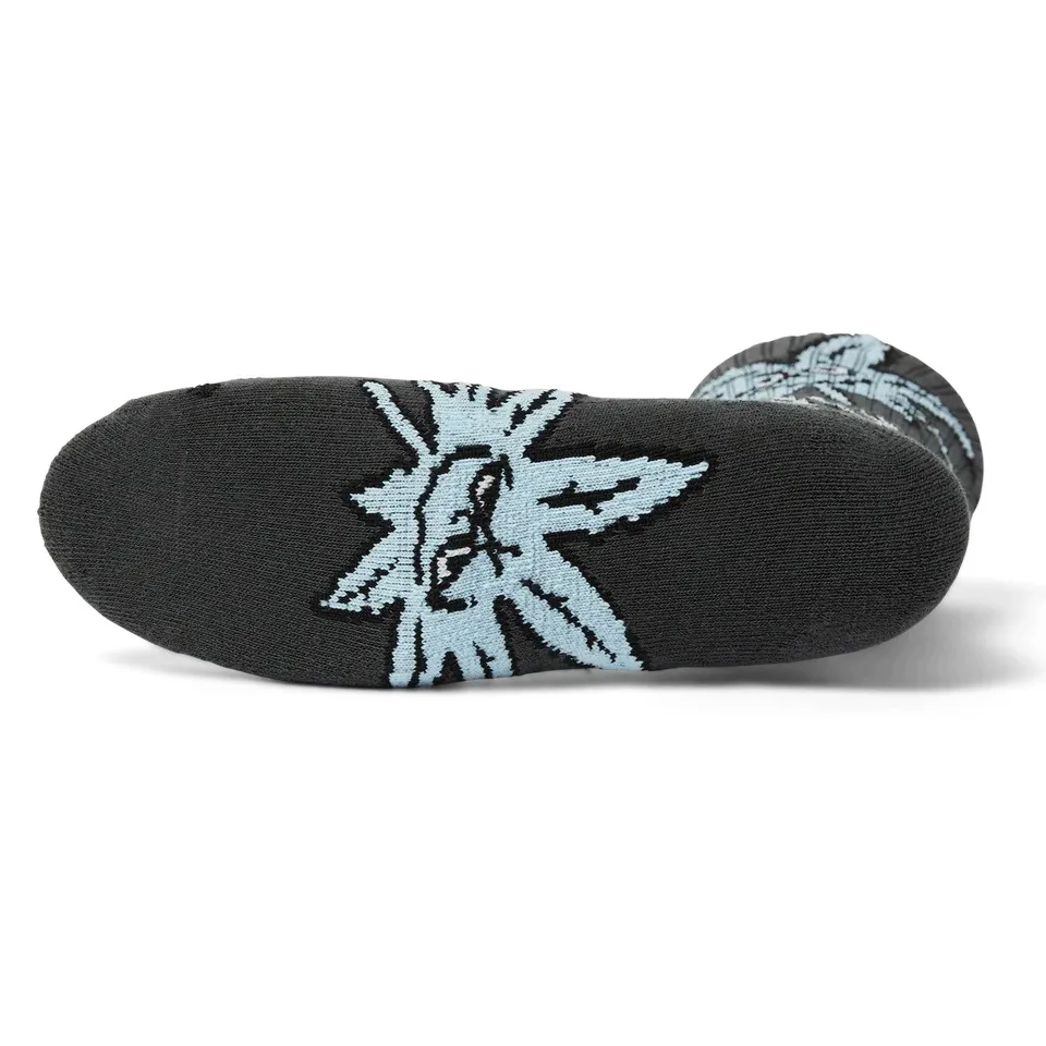 HUF Green Buddy Snowflakes Black Socks
