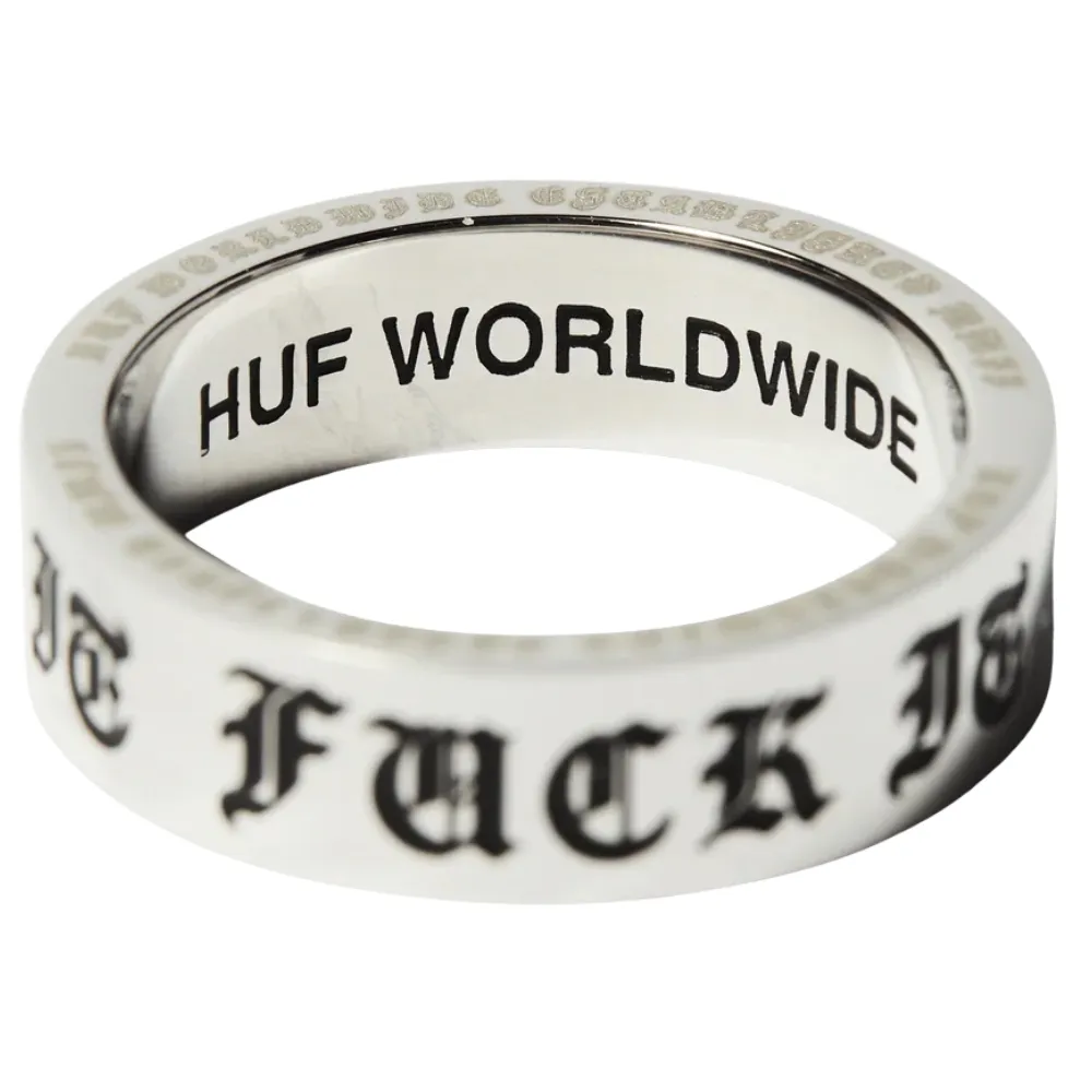 Huf Old E Silver Ring