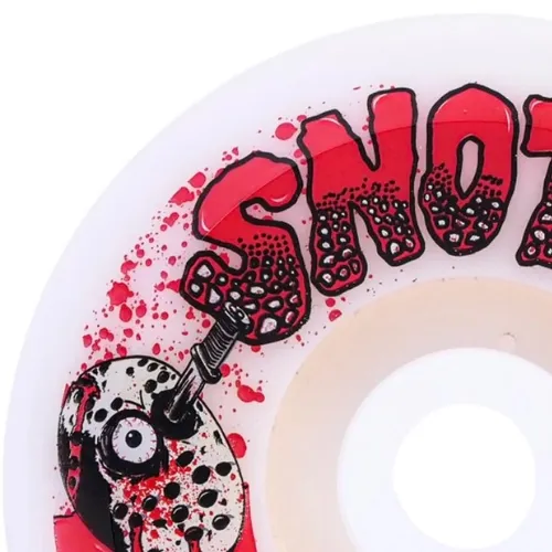 Snot Wheel Co Curb Killers White Conical 99A 50mm Skateboard Wheels