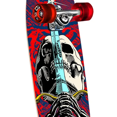 Powell Peralta Mini Skull & Sword Navy Red 30 Cruiser Skateboard