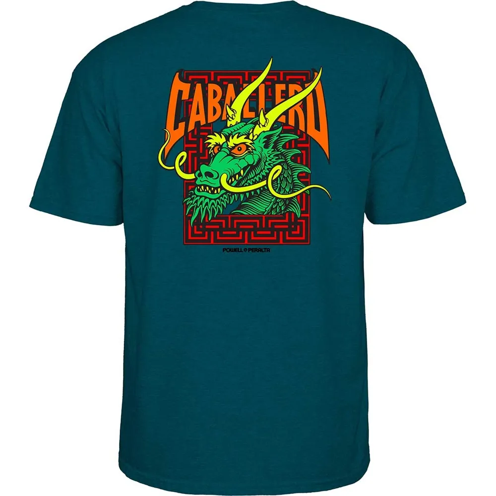 Powell Peralta Caballero Street Dragon Midnight Teal T-Shirt