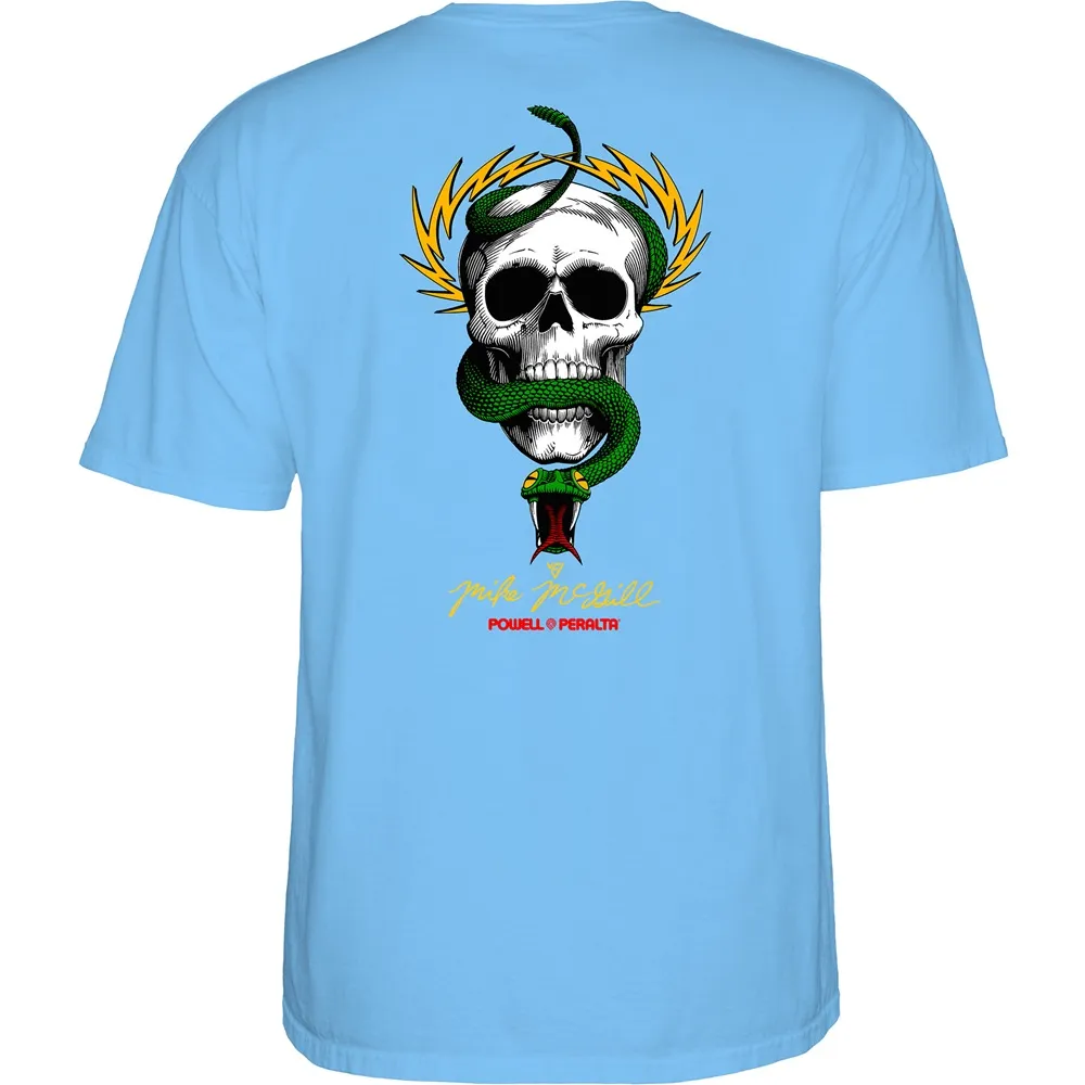 Powell Peralta Mcgill Skull & Snake Carolina Blue T-Shirt