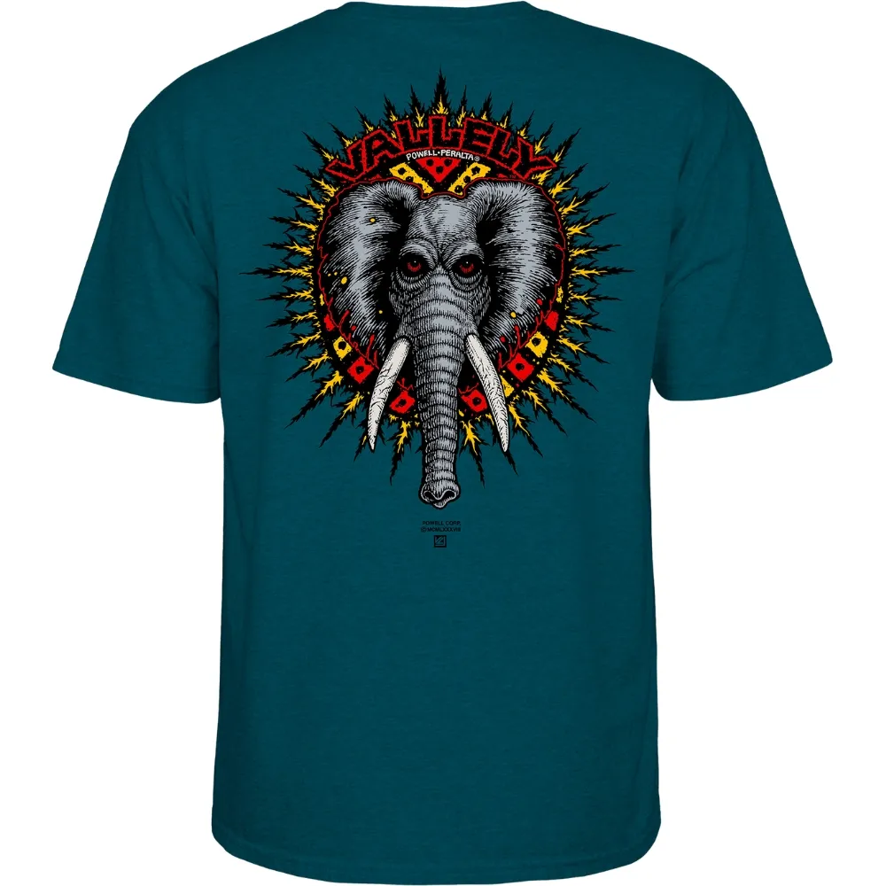 Powell Peralta Vallely Elephant Midnight Teal T-Shirt