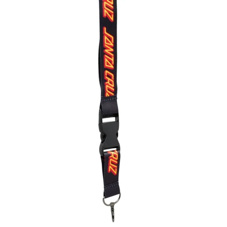 Santa Cruz Classic Strip Black Lanyard