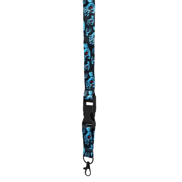 Santa Cruz Screaming Hand Black Lanyard