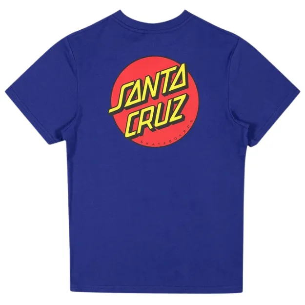Santa Cruz Classic Dot Chest Dark Blue Youth T-Shirt