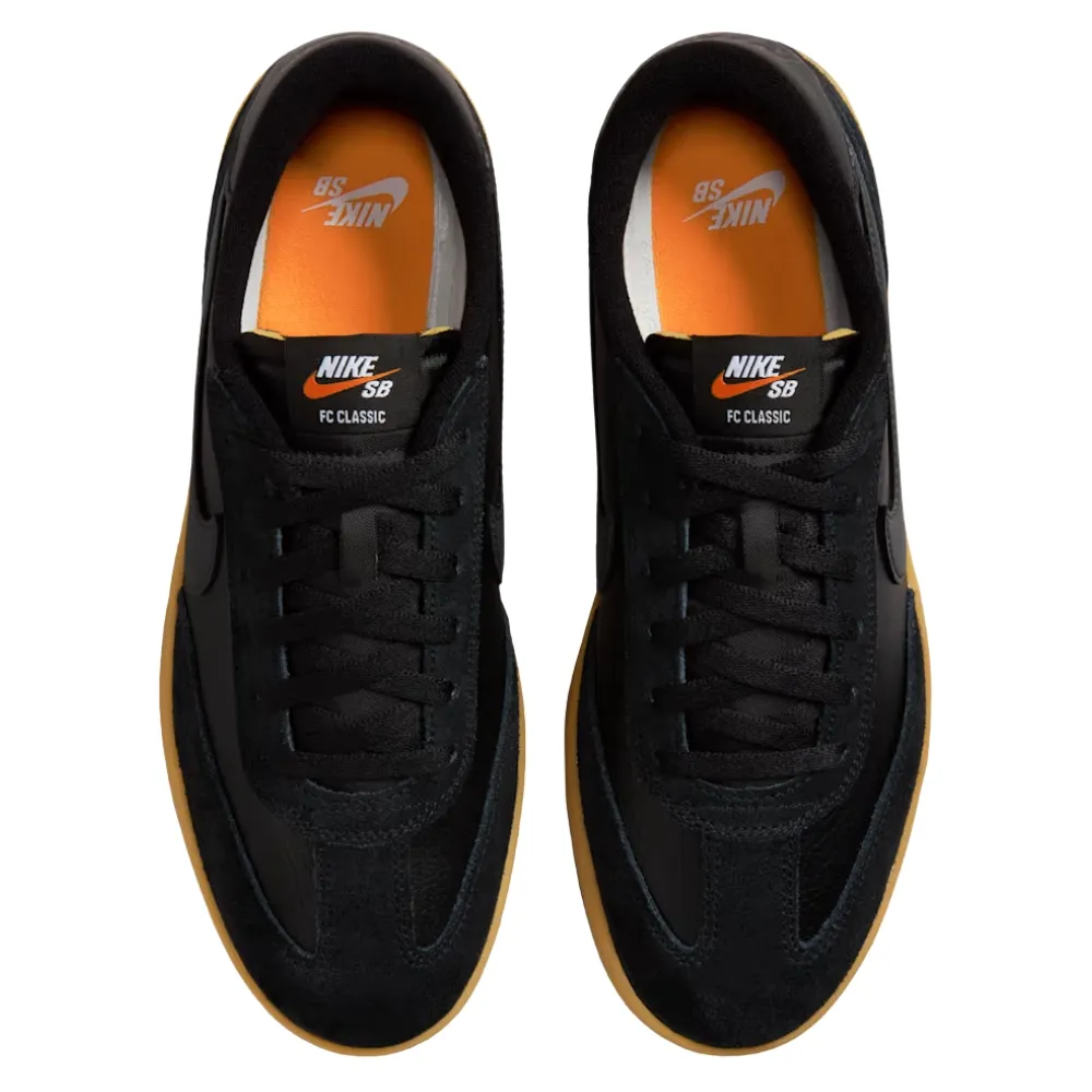 Nike SB FC Classic Black Vivid Orange Anthracite Mens Skate Shoes