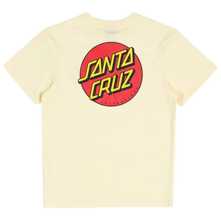 Santa Cruz Classic Dot Chest Butter Youth T-Shirt