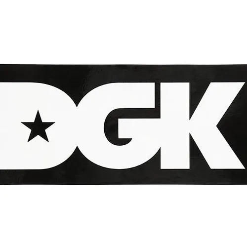Dgk Logo XL Black Skateboard Sticker