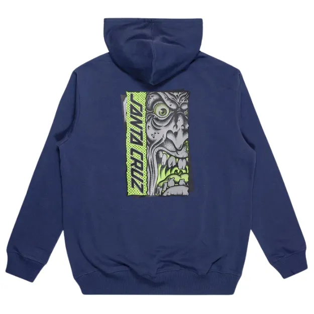 Santa Cruz Roskopp Rigid Face Strip Navy Hoodie