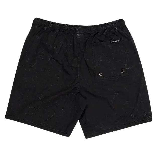 Santa Cruz Classic Dot Cruzier Black Beach Shorts