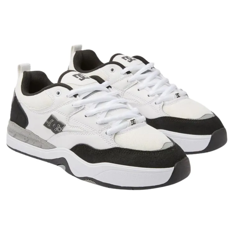 DC Ascend S White Black Black Mens Skate Shoes