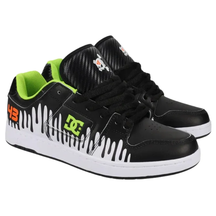 DC Manteca 43i Black White Green Mens Skate Shoes