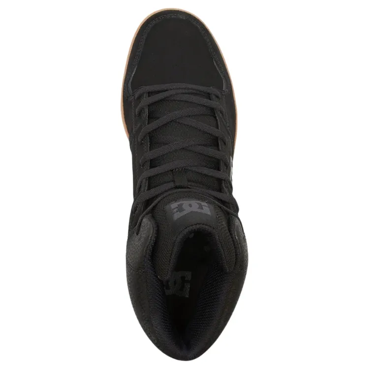 DC Cure Hi Top Black Gum Mens Skate Shoes