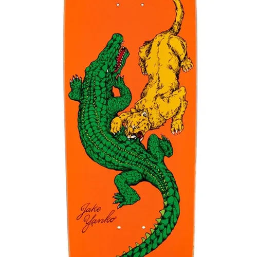 Welcome Swamp Fight On Panther Orange 9.0 Skateboard Deck