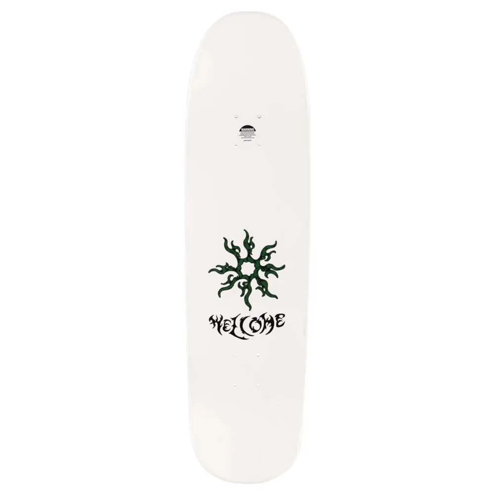 Welcome Swamp Fight On Panther White Black 9.0 Skateboard Deck