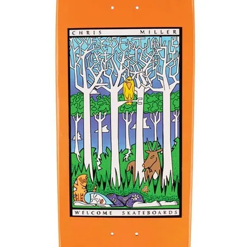 Welcome Love Is Essential On Golem Orange Dip 9.25 Skateboard Deck