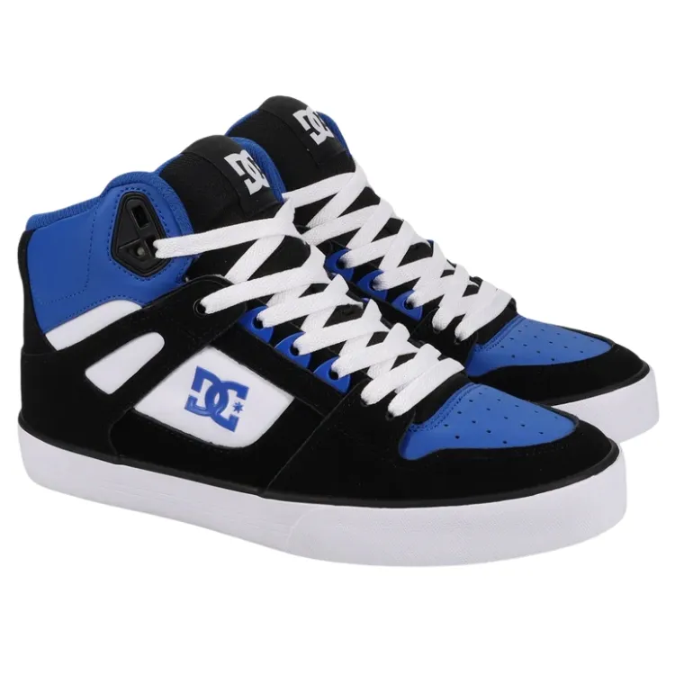 DC Pure High Top WC Blue Black White Mens Skate Shoes