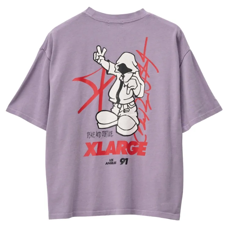XLarge Peace & Fortune Gorilla Fit Pigment Mauve T-Shirt