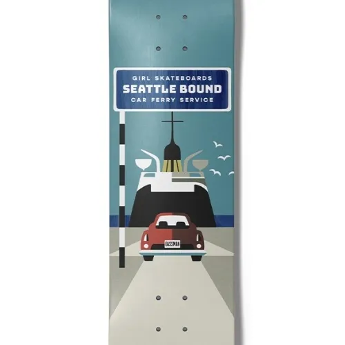 Girl Seattle Bound Griffin Gass 8.0 Skateboard Deck