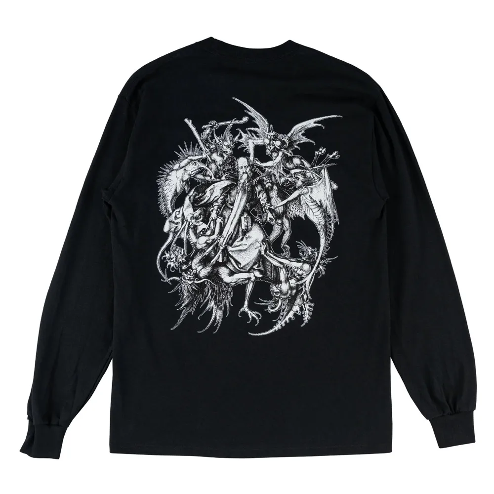 Welcome Skateboards Saint Black Long Sleeve Shirt