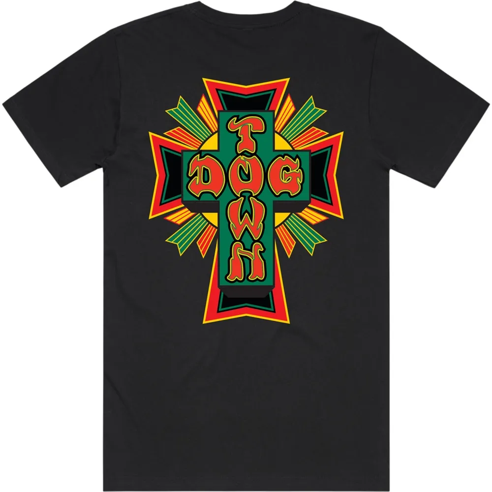 Dogtown Rasta Logo Black T-Shirt